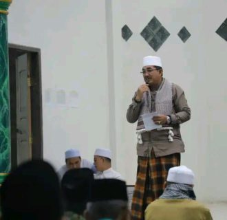 Perdana, Bupati Anwar Sadat Safari Ramadhan di Masjid Ibnu Hajar Desa Bram Itam Raya