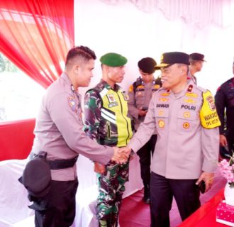 Wakapolda Riau Tinjau Pospam Ops Ketupat Lancang Kuning di Perbatasan Riau – Sumut