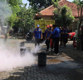 Dindagkop Gelar Latihan Kebencanaan di Pasar Rakyat Kuripan