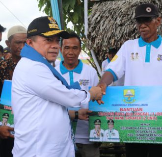 Gubernur Al Haris Bantu Perjuangan Irigasi Batang Uleh Bungo