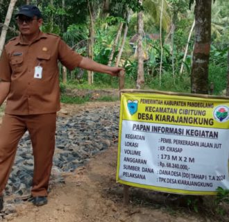 Desa Kiarajangkung Maksimalkan Ketahanan Pangan dengan Pembangunan JUT