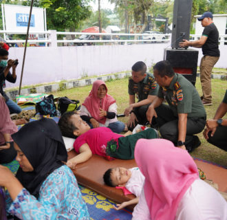 Danrem 022/Pantai Timur Hadiri Sunatan Massal di Yayasan Rumah Ramah Anak Berkebutuhan Khusus