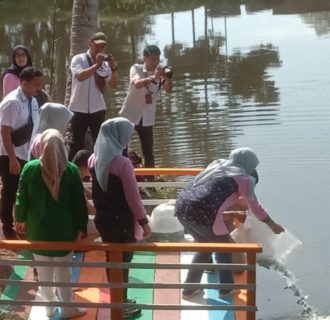 Kunker Ketua IKBI PTPN4 Regional ll, Tabur Benih Ikan Guna Keseimbang Gizi.