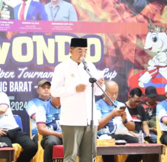 Resmi, Bupati Tanjabbar Buka Open Turnamen Bupati Cup Taekwondo 2024 