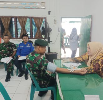 Aksi Donor Darah Dalam Rangka HUT ke-78 Korps Polisi Militer TNI Angkatan Darat