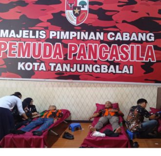 MPC Pemuda Pancasila Tanjungbalai Bersama PMI Lakukan Donor Darah