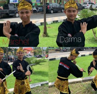 Salut, Dua Pelajar Mukomuko Populerkan Pencak Silat Seni Ganda