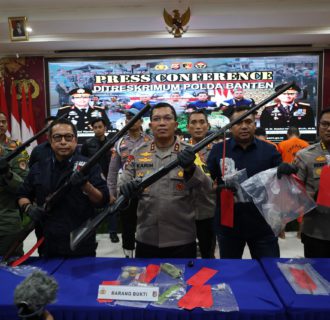 Polda Banten Ungkap Kasus Kelanjutan Pemburuan Liar Badak Bercula Satu di TNUK