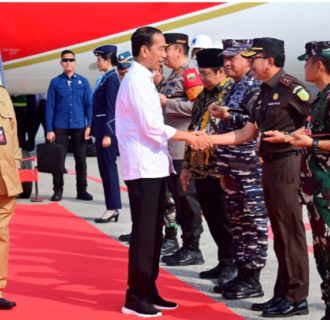 Kajati Riau Hadiri Peresmian Gerbang Tol XIII Koto Kampar oleh Presiden Joko Widodo