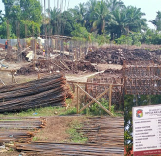 Berikut Progres Proyek Pembangunan Gedung Perpustakaan Daerah Mukomuko, PT Olan Targetkan Tuntas Bulan November 2024