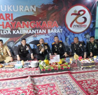 Kapolda Kalbar Pimpin Upacara Peringatan Hari Bhayangkara ke-78