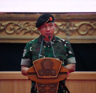 Panglima TNI Terima Laporan Korps Kenaikan Pangkat 22 Perwira Tinggi TNI