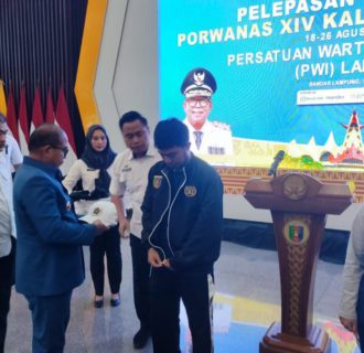 Pelepasan Kontingen PWI Lampung, Wirahadikusumah: Vini Vidi Vici