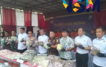 Polrestabes Medan Musnahkan Narkotika Jenis Sabu Asal Malaysia, Polisi Selamatkan 81.000 Jiwa