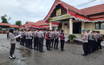 Antisipasi Keamanan Pilkada: Polres Landak Laksanakan Apel Perdana Operasi Mantap Praja