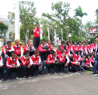 Paskibraka Belitung Siap Bertugas Kibarkan Bendera Merah Putih 