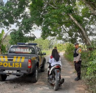 Cegah Kriminalitas, Polsek Baradatu Lakukan Patroli KRYD Di Bumi Rejo