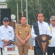 Presiden RI Joko Widodo Resmikan Pintu Tol Bebas Hambatan Sinaksak Tebing Tinggi