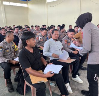 Biro SDM Polda Lampung Gelar Tes Psikologi Berkala Personel Polres Way Kanan