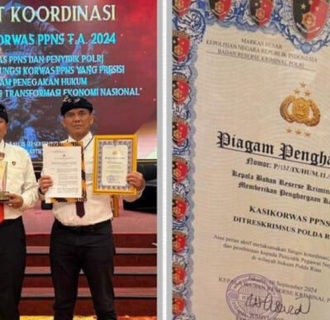 Ditreskrimsus Polda Riau Terima Penghargaan Dari Bareskrim Polri.Kombes Pol Nasriadi:Menjadi Vitamin Bagi Kami