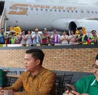 Super Air Jet Kembali Layani Pernerbangan di Bandara H AS Hanandjoeddin Belitung