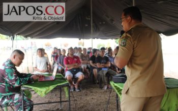 Berlangsung di Poskotis TMMD, Satgas Kodim 0207/Simalungun Paparkan Pentinganya Bela Negara Kepada Warga