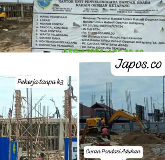 IWO Indonesia DPD Ketapang dan LSM Tindak Ungkap Dugaan Mark Up Proyek Renovasi Terminal Bandar Udara Rahadi Oesman Senilai Rp 17,8 Miliar