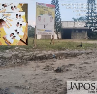 Adanya Baliho Besar Terpajang di Jalan Rusak, Warga Justru Cemooh Ingat Akan Janji-Janji RHS