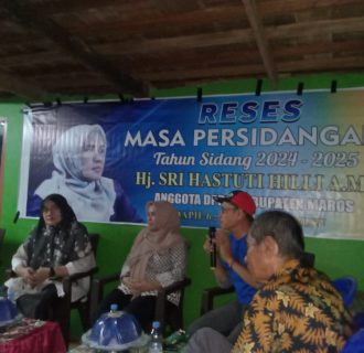 Anggota Fraksi PAN Hj. Sri Hastuti Hilli, A.Md Gelar Reses Masa Sidang Pertama di Dusun Borong Loe