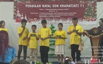 Perayaan Natal di SDN Kramat Jati 11 Berlangsung Hikmat