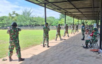 Korem 052/Wkr Gelar Latihan Menembak Senapan Semester II TA 2024