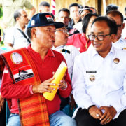 Bersama Ketua PPLMI, Wabup Samosir Letakkan Batu Pertama Pembangunan Salib Suci “Silang Hangoluan” Limbong Mulana